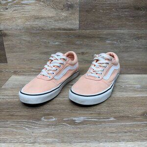Vans Ward Tropical Peach Canvas Sneakers Women's Size 9